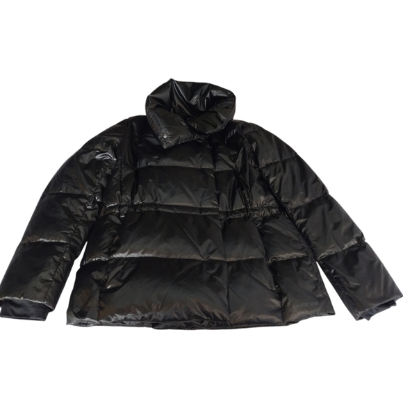 Lands' End Women's Black Quilted Down Puffer Jacket Size XS - Picture 10 of 13